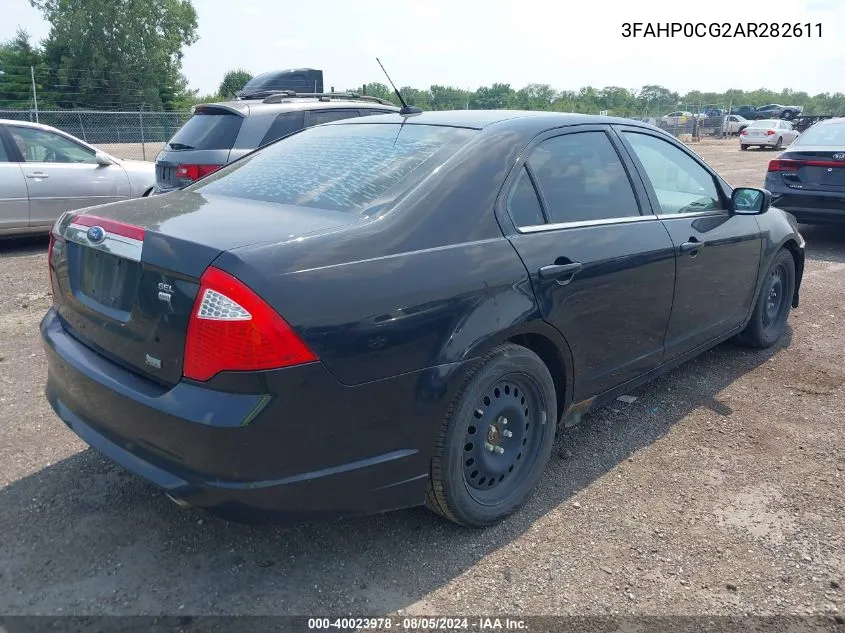 2010 Ford Fusion Sel VIN: 3FAHP0CG2AR282611 Lot: 40023978