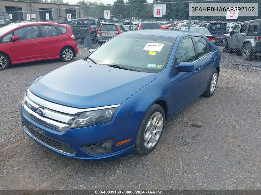 3FAHP0HA6AR392162 2010 Ford Fusion Se