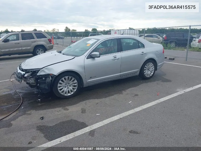 3FADP0L36AR415575 2010 Ford Fusion Hybrid