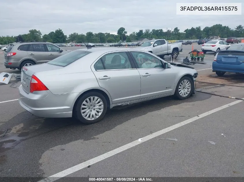 3FADP0L36AR415575 2010 Ford Fusion Hybrid