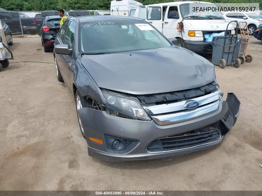 3FAHP0HA0AR159247 2010 Ford Fusion Se