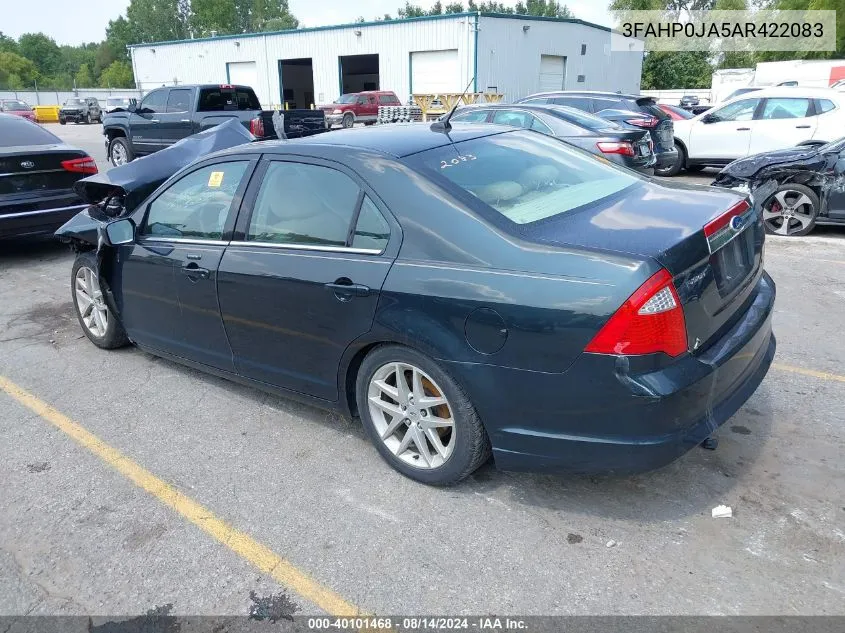 2010 Ford Fusion Sel VIN: 3FAHP0JA5AR422083 Lot: 40101468