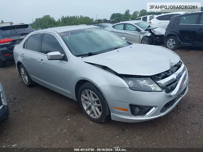 2010 Ford Fusion Sel VIN: 3FAHP0JG9AR280261 Lot: 40124700