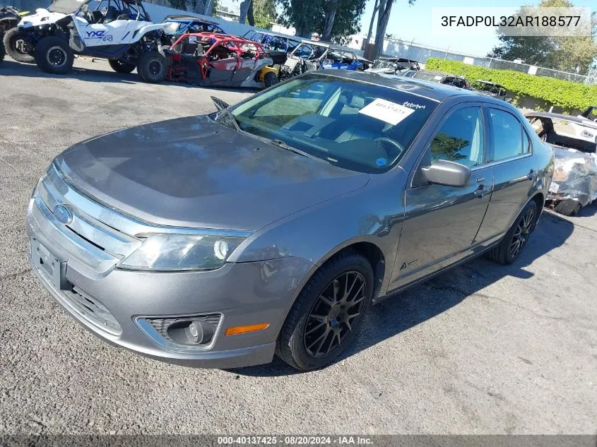 2010 Ford Fusion Hybrid VIN: 3FADP0L32AR188577 Lot: 40137425