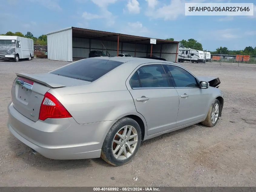 3FAHP0JG6AR227646 2010 Ford Fusion