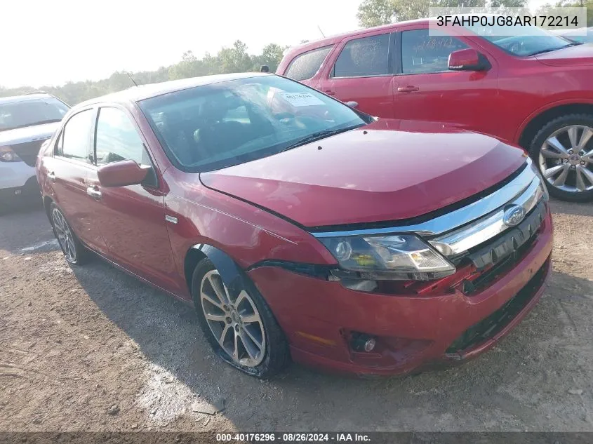 2010 Ford Fusion Sel VIN: 3FAHP0JG8AR172214 Lot: 40176296