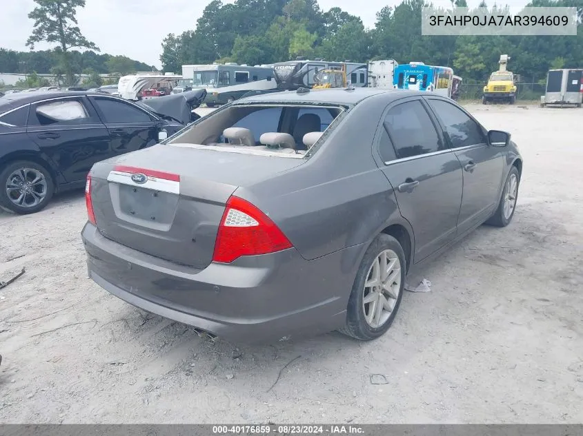 3FAHP0JA7AR394609 2010 Ford Fusion Sel