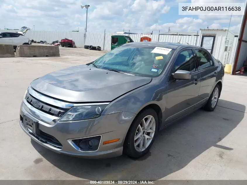 3FAHP0JG0AR116638 2010 Ford Fusion Sel