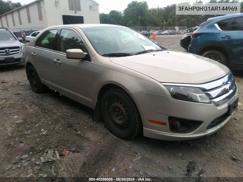 2010 Ford Fusion Se VIN: 3FAHP0HG1AR144969 Lot: 40206000