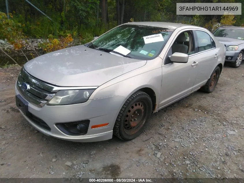 2010 Ford Fusion Se VIN: 3FAHP0HG1AR144969 Lot: 40206000