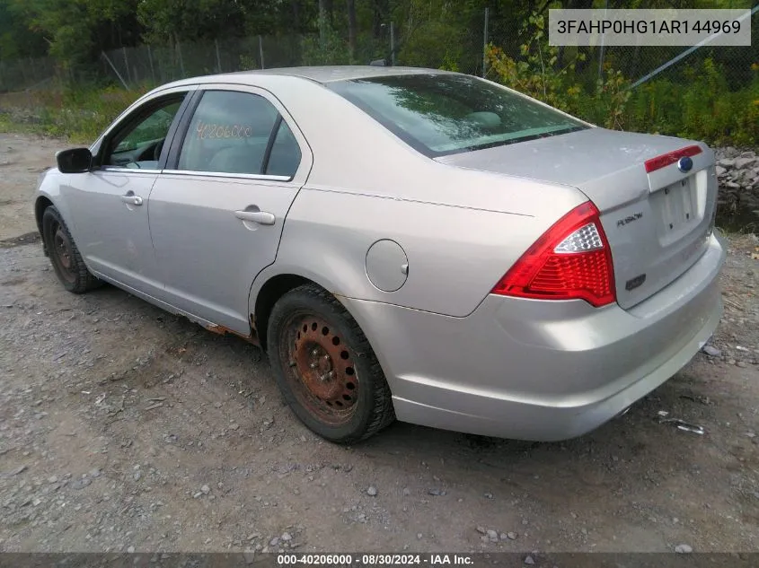 2010 Ford Fusion Se VIN: 3FAHP0HG1AR144969 Lot: 40206000