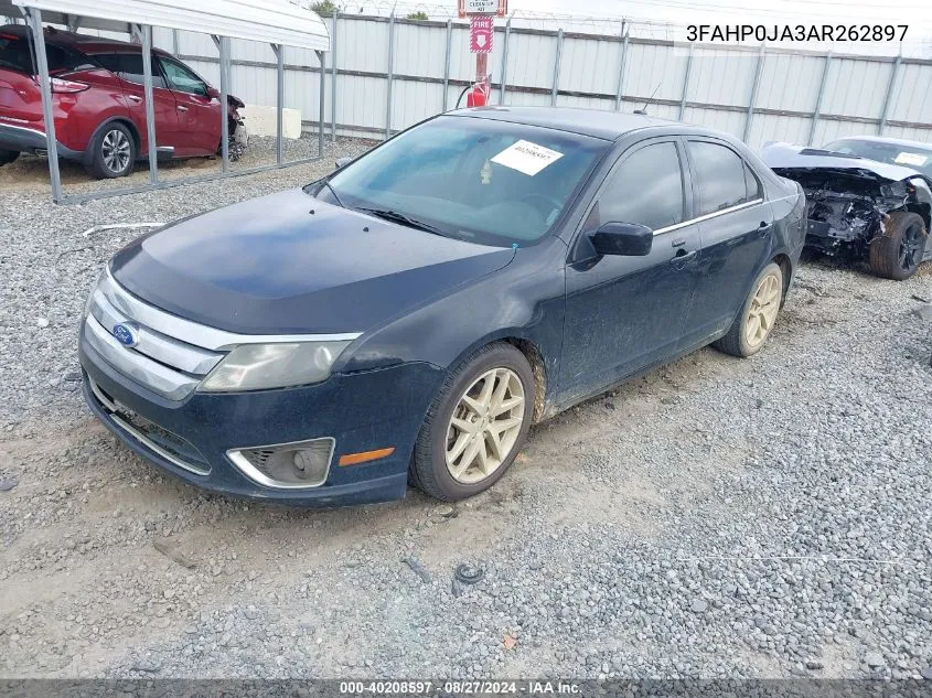 2010 Ford Fusion Sel VIN: 3FAHP0JA3AR262897 Lot: 40208597