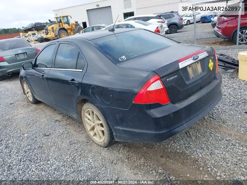 2010 Ford Fusion Sel VIN: 3FAHP0JA3AR262897 Lot: 40208597