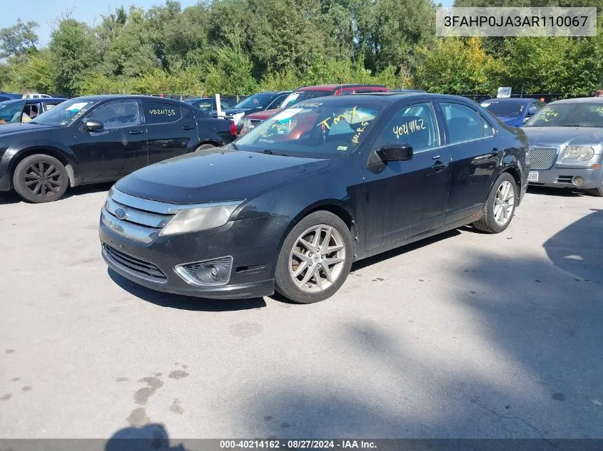 3FAHP0JA3AR110067 2010 Ford Fusion Sel