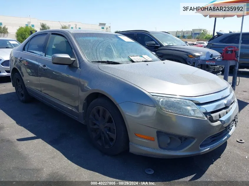 2010 Ford Fusion Se VIN: 3FAHP0HA8AR235992 Lot: 40227805