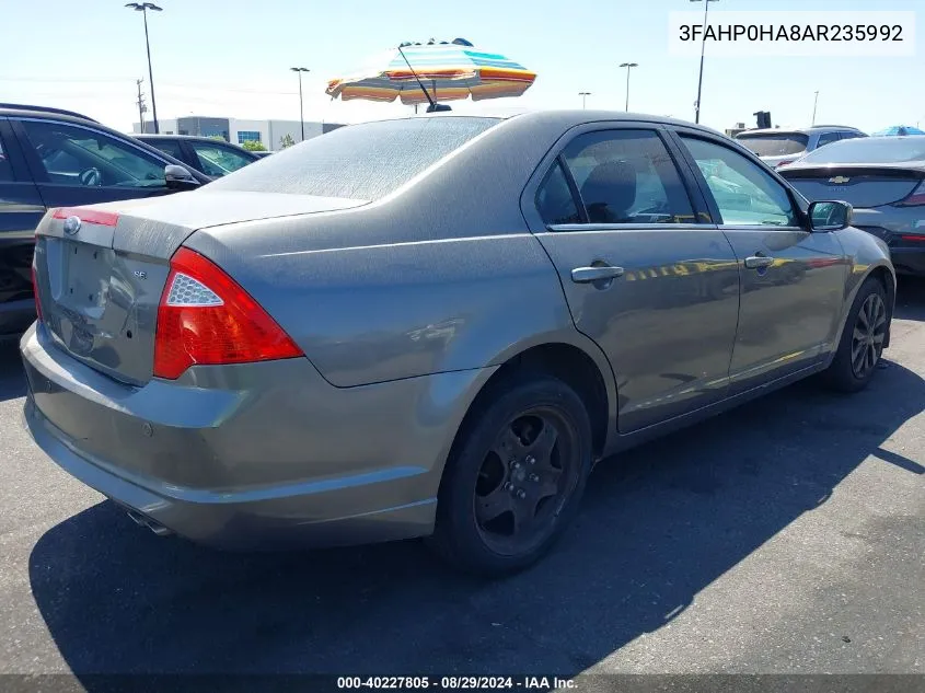 3FAHP0HA8AR235992 2010 Ford Fusion Se