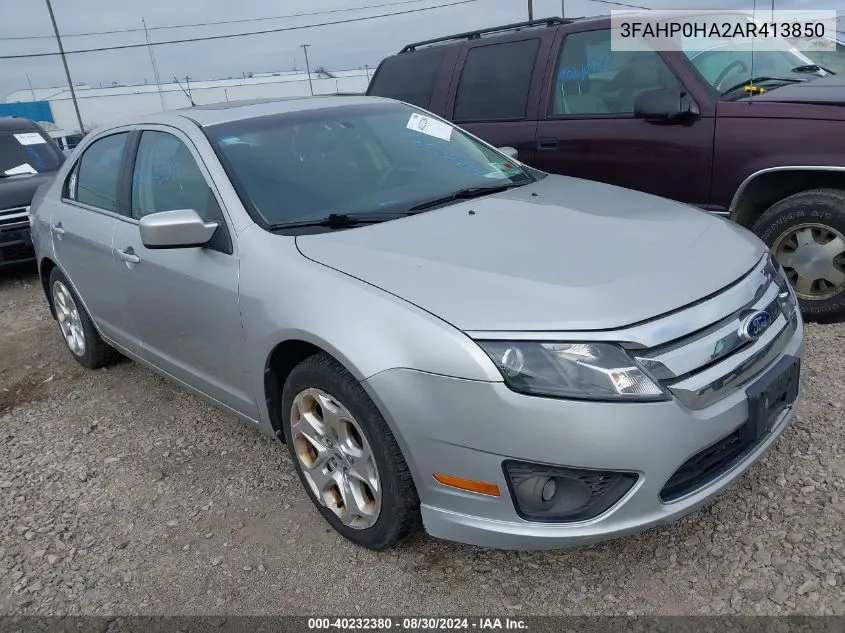 2010 Ford Fusion Se VIN: 3FAHP0HA2AR413850 Lot: 40232380