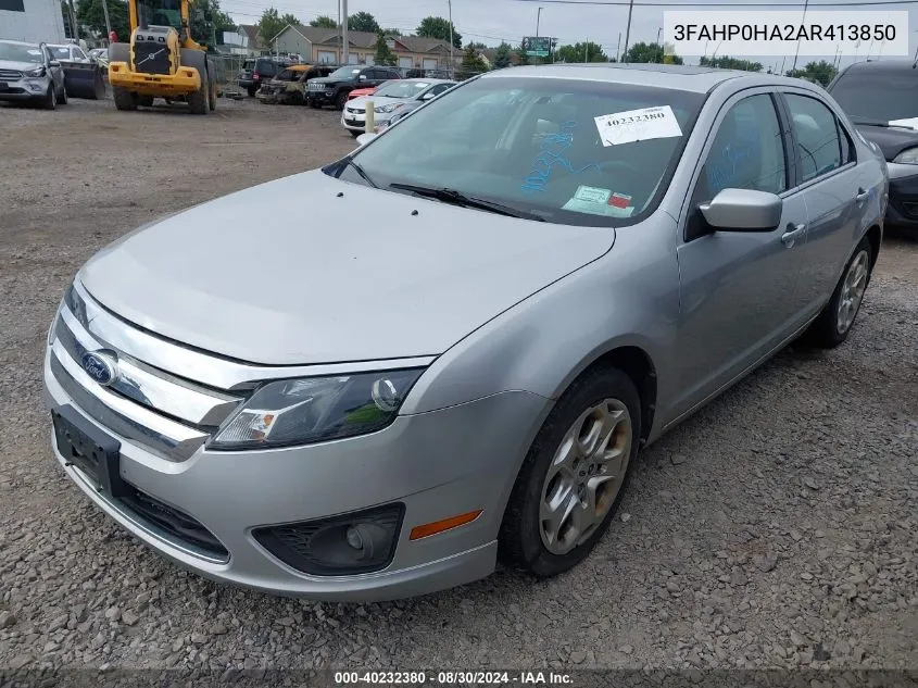 2010 Ford Fusion Se VIN: 3FAHP0HA2AR413850 Lot: 40232380