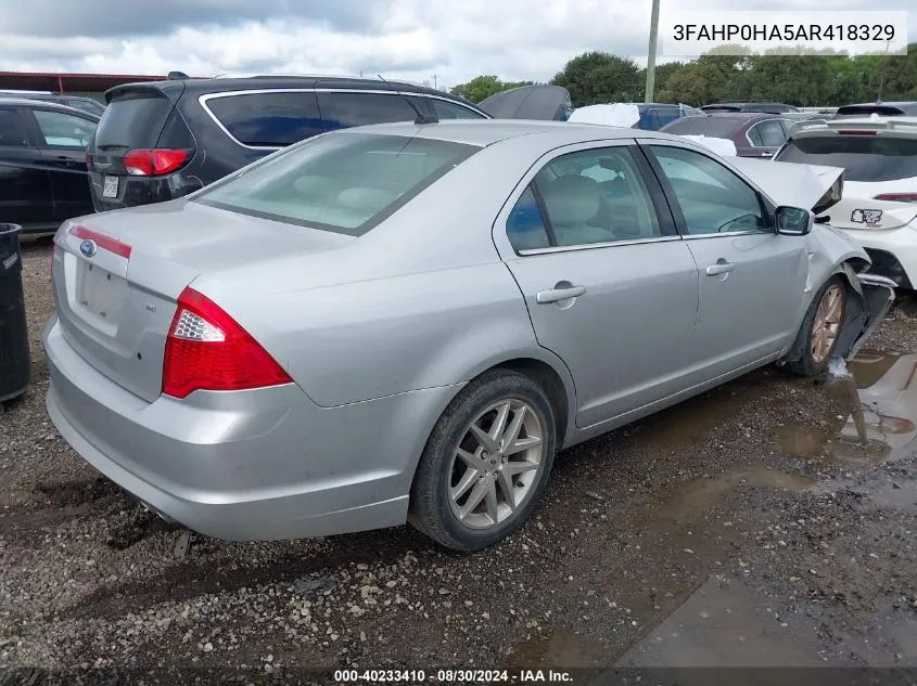 2010 Ford Fusion Se VIN: 3FAHP0HA5AR418329 Lot: 40233410