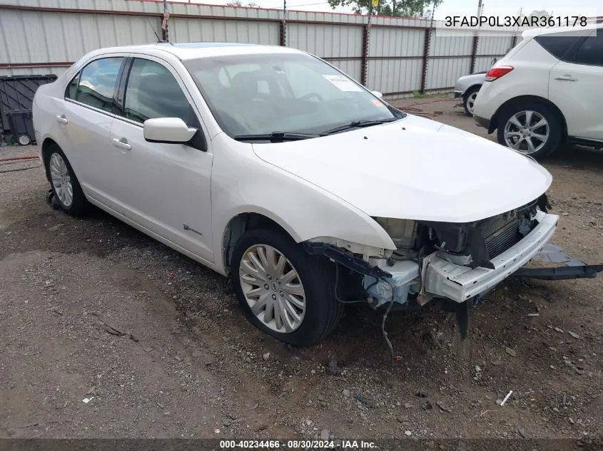 3FADP0L3XAR361178 2010 Ford Fusion Hybrid