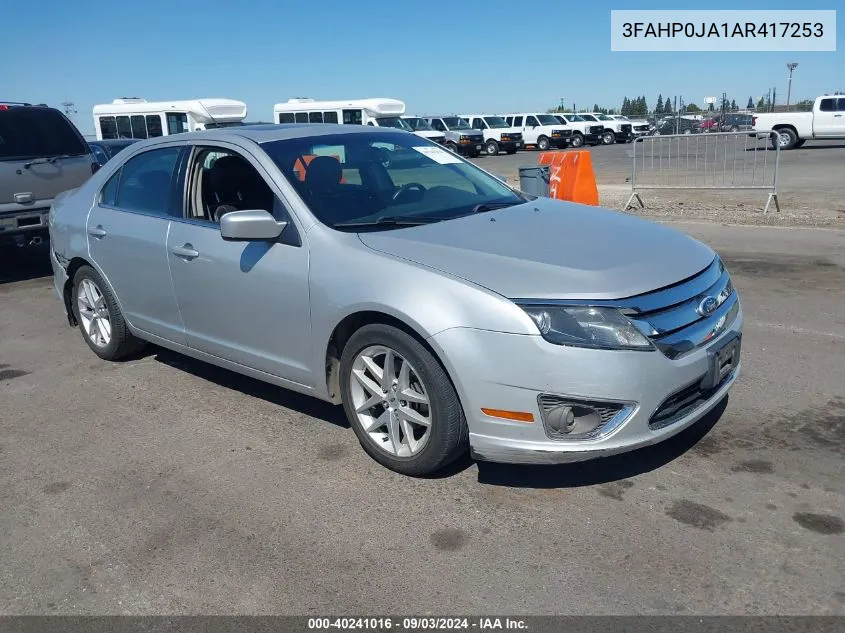 3FAHP0JA1AR417253 2010 Ford Fusion Sel