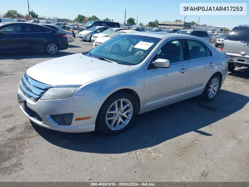 3FAHP0JA1AR417253 2010 Ford Fusion Sel