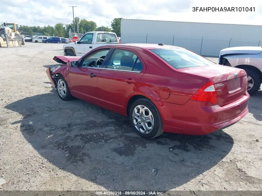 2010 Ford Fusion Se VIN: 3FAHP0HA9AR101041 Lot: 40250318