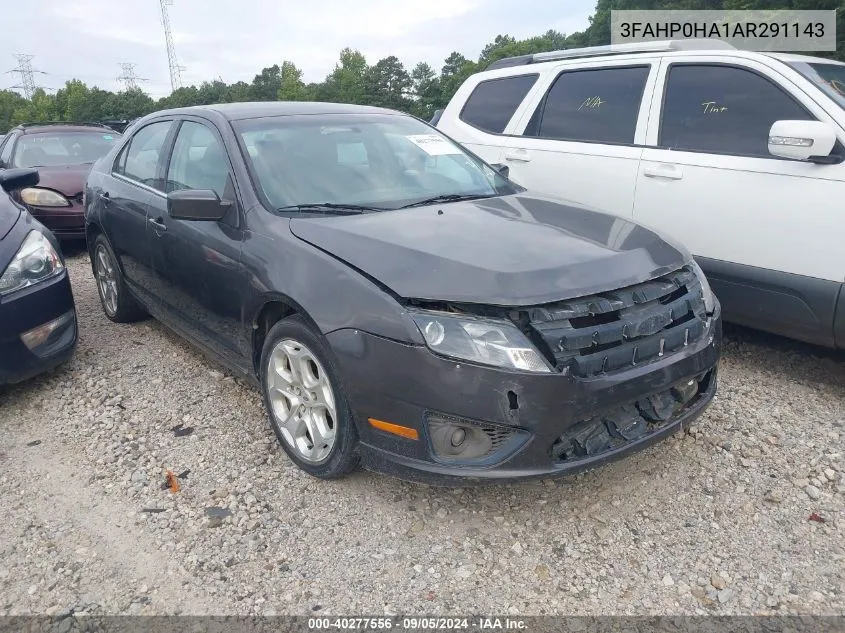 2010 Ford Fusion Se VIN: 3FAHP0HA1AR291143 Lot: 40277556