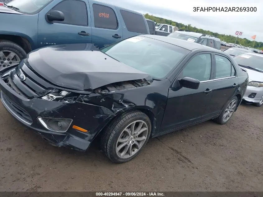 3FAHP0HA2AR269300 2010 Ford Fusion Se