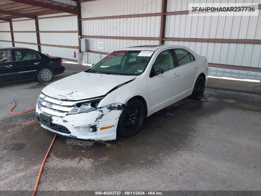 3FAHP0HA0AR237736 2010 Ford Fusion Se