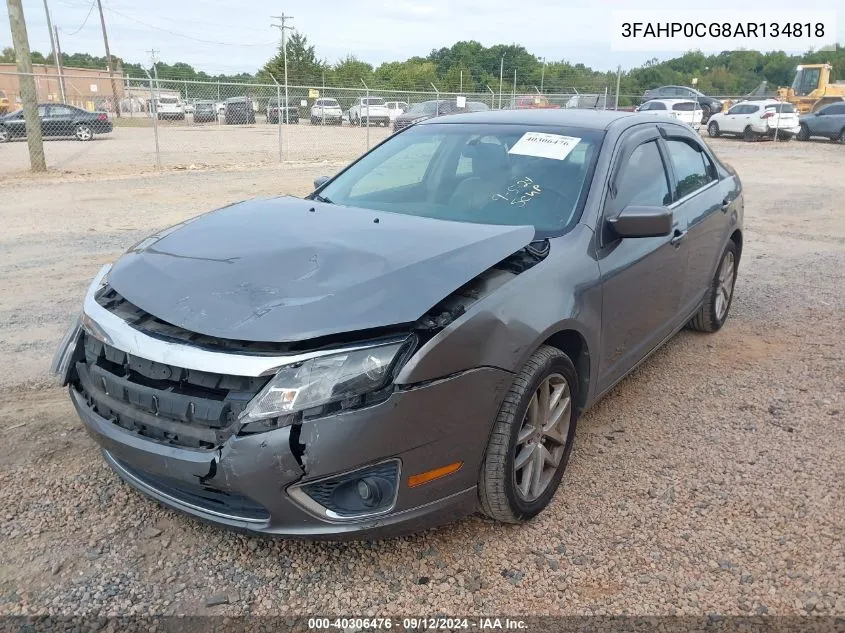 2010 Ford Fusion Sel VIN: 3FAHP0CG8AR134818 Lot: 40306476