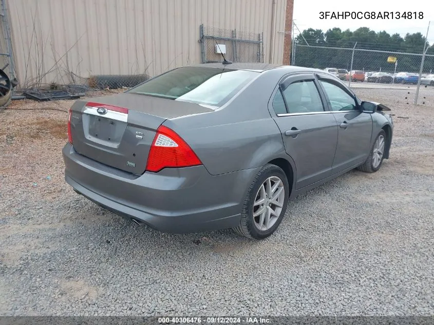 2010 Ford Fusion Sel VIN: 3FAHP0CG8AR134818 Lot: 40306476