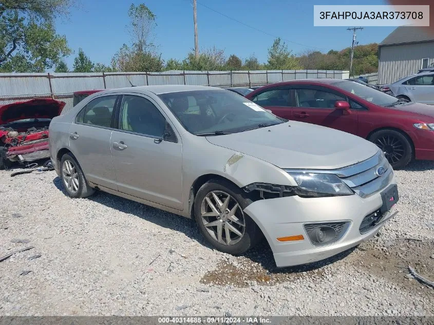 2010 Ford Fusion Sel VIN: 3FAHP0JA3AR373708 Lot: 40314685