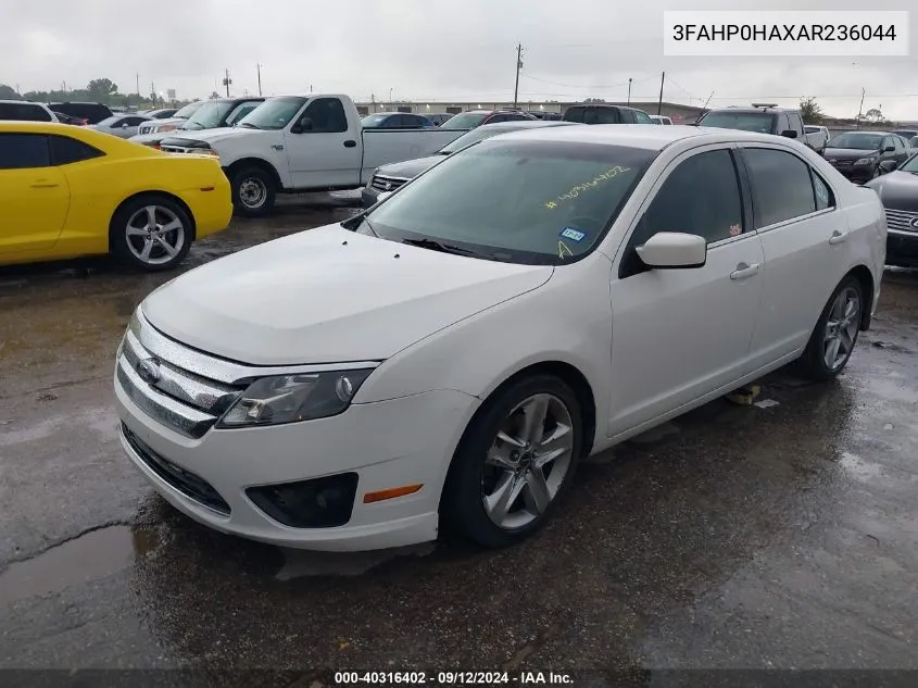 2010 Ford Fusion Se VIN: 3FAHP0HAXAR236044 Lot: 40316402