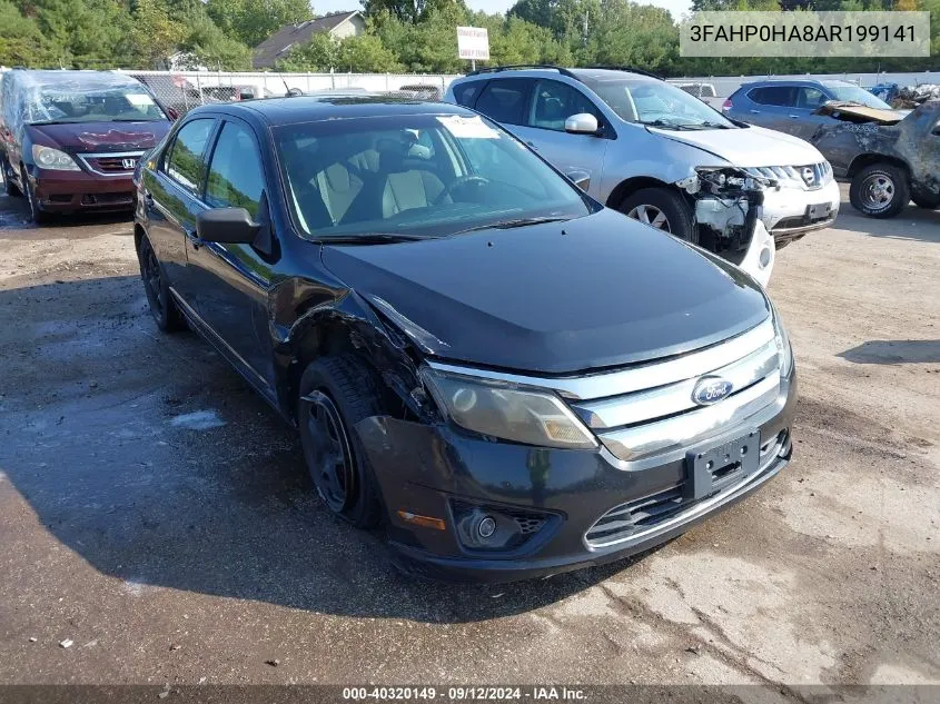 2010 Ford Fusion Se VIN: 3FAHP0HA8AR199141 Lot: 40320149