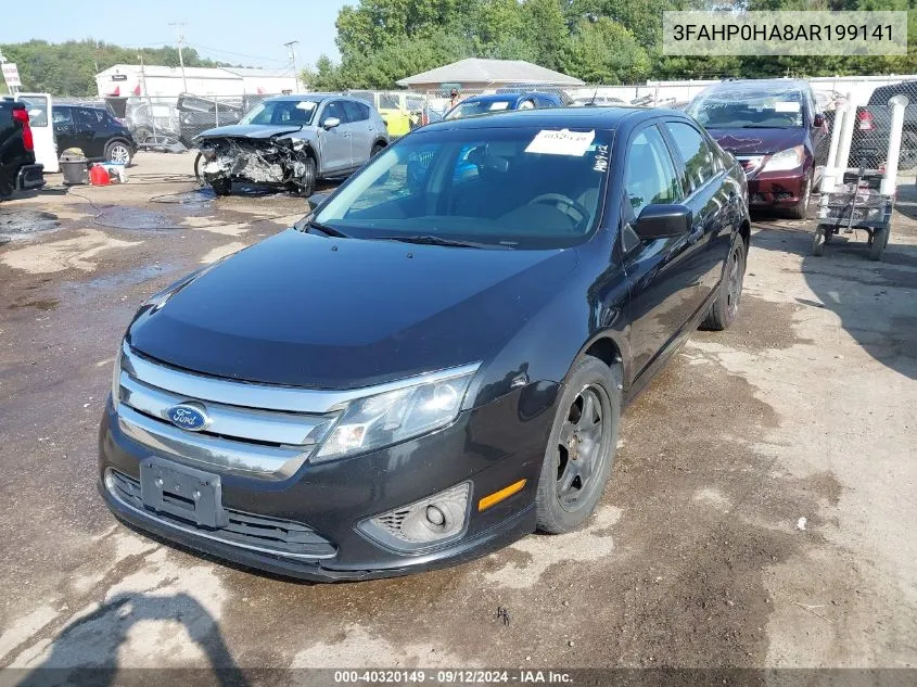 3FAHP0HA8AR199141 2010 Ford Fusion Se