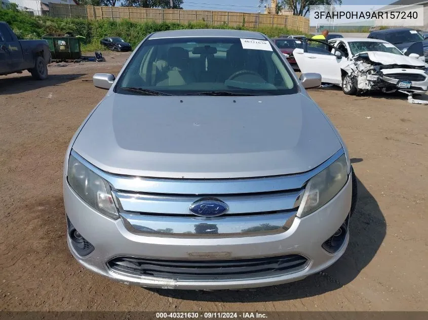 3FAHP0HA9AR157240 2010 Ford Fusion Se