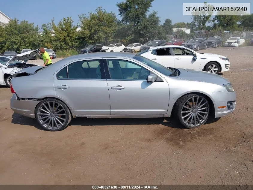 2010 Ford Fusion Se VIN: 3FAHP0HA9AR157240 Lot: 40321630