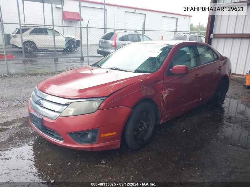 3FAHP0HA2AR129621 2010 Ford Fusion Se