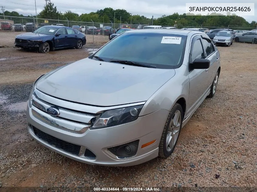 2010 Ford Fusion Sport VIN: 3FAHP0KC9AR254626 Lot: 40334644