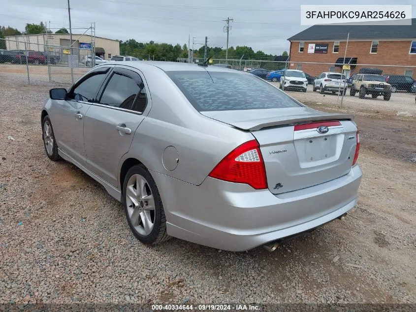 2010 Ford Fusion Sport VIN: 3FAHP0KC9AR254626 Lot: 40334644