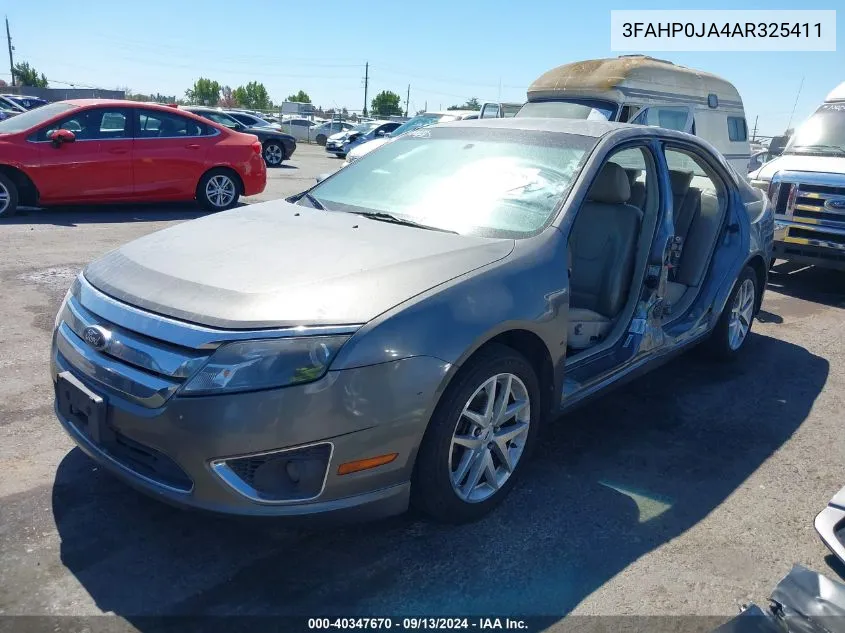 2010 Ford Fusion Sel VIN: 3FAHP0JA4AR325411 Lot: 40347670