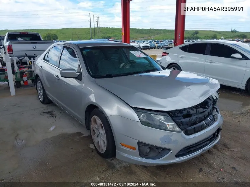 2010 Ford Fusion Se VIN: 3FAHP0HA5AR395991 Lot: 40351472