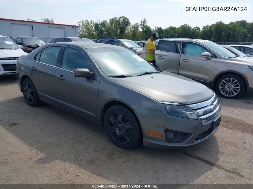 3FAHP0HG8AR246124 2010 Ford Fusion Se