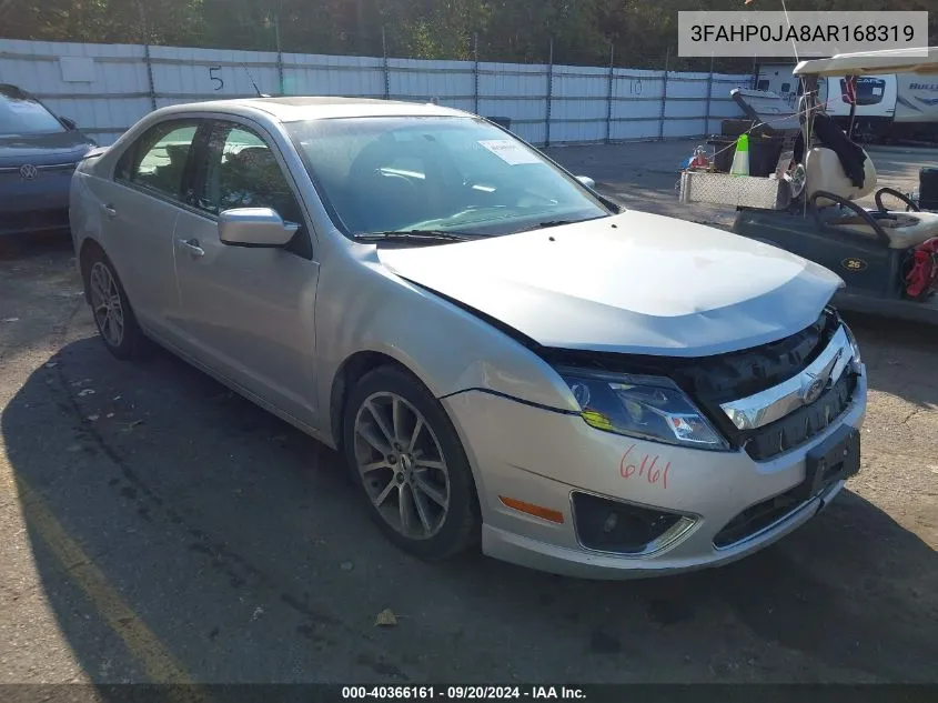 2010 Ford Fusion Sel VIN: 3FAHP0JA8AR168319 Lot: 40366161