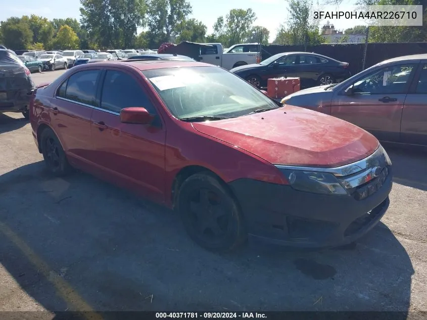 3FAHP0HA4AR226710 2010 Ford Fusion Se