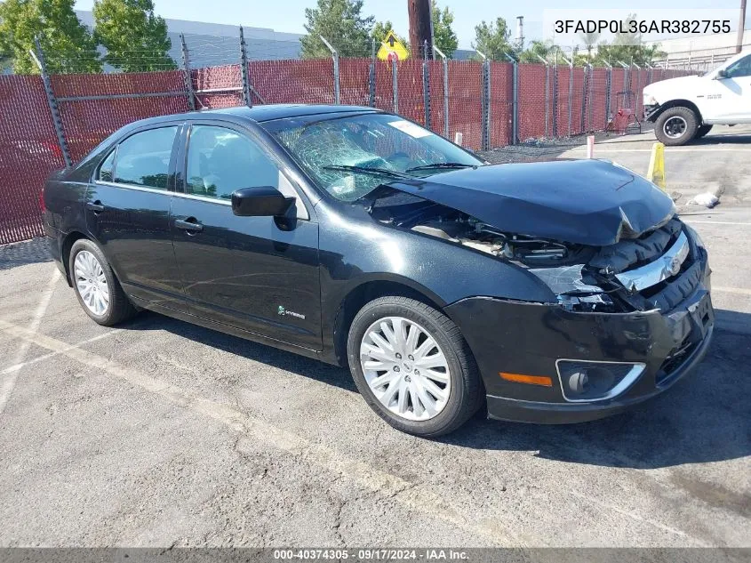 3FADP0L36AR382755 2010 Ford Fusion Hybrid