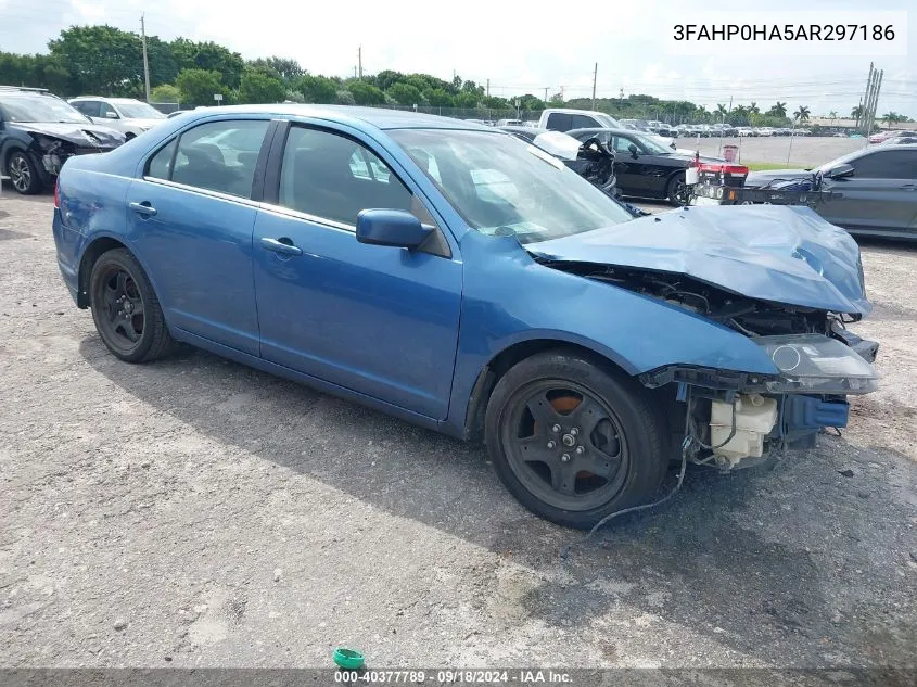 2010 Ford Fusion Se VIN: 3FAHP0HA5AR297186 Lot: 40377789