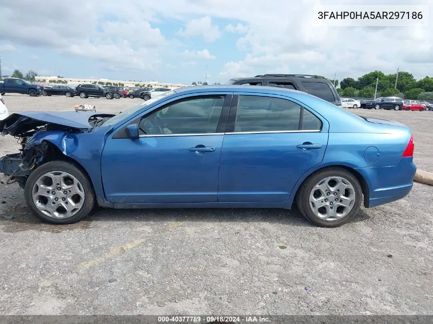 2010 Ford Fusion Se VIN: 3FAHP0HA5AR297186 Lot: 40377789