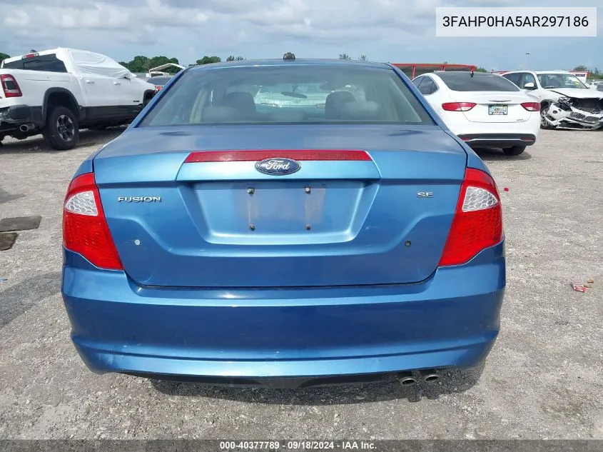 3FAHP0HA5AR297186 2010 Ford Fusion Se